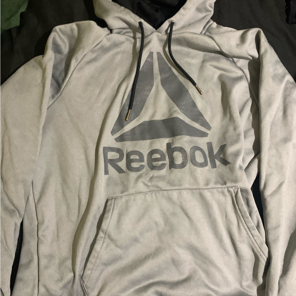 Reebok large gray hoodie